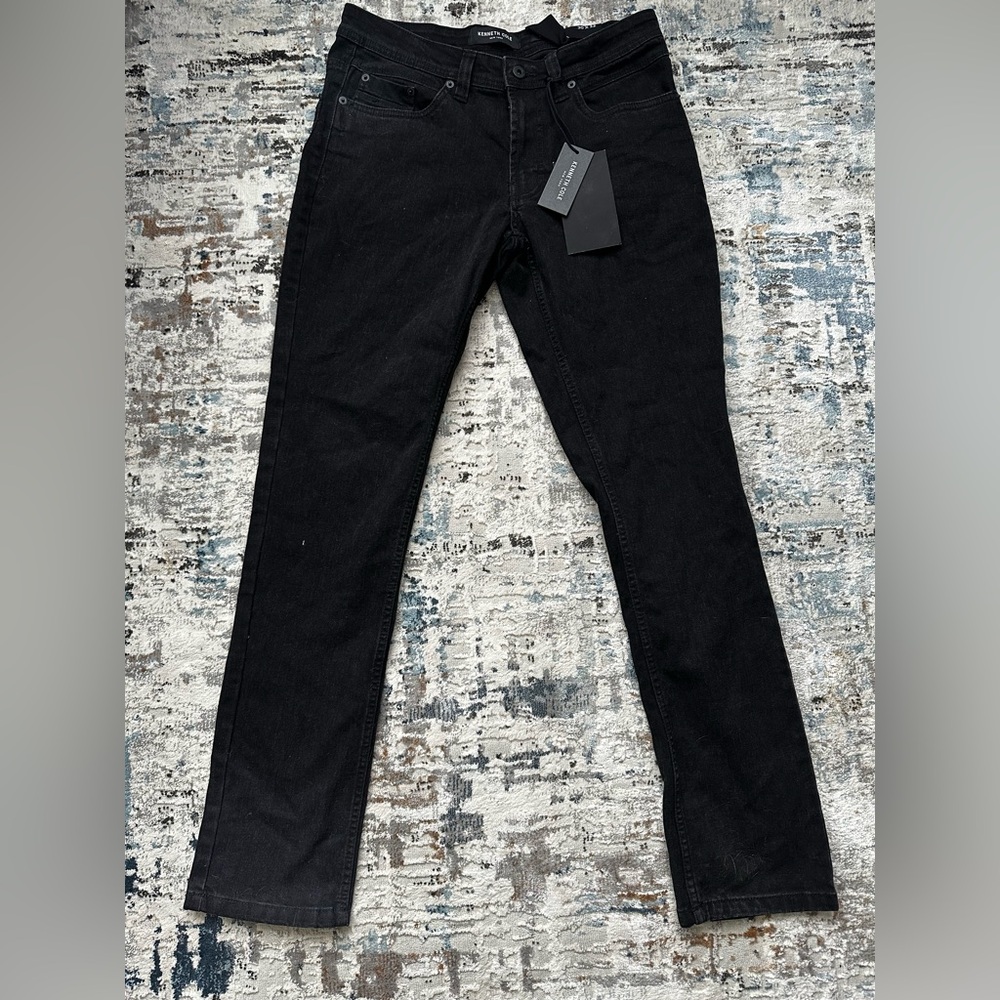 Kenneth Cole Black Straight Leg Jeans